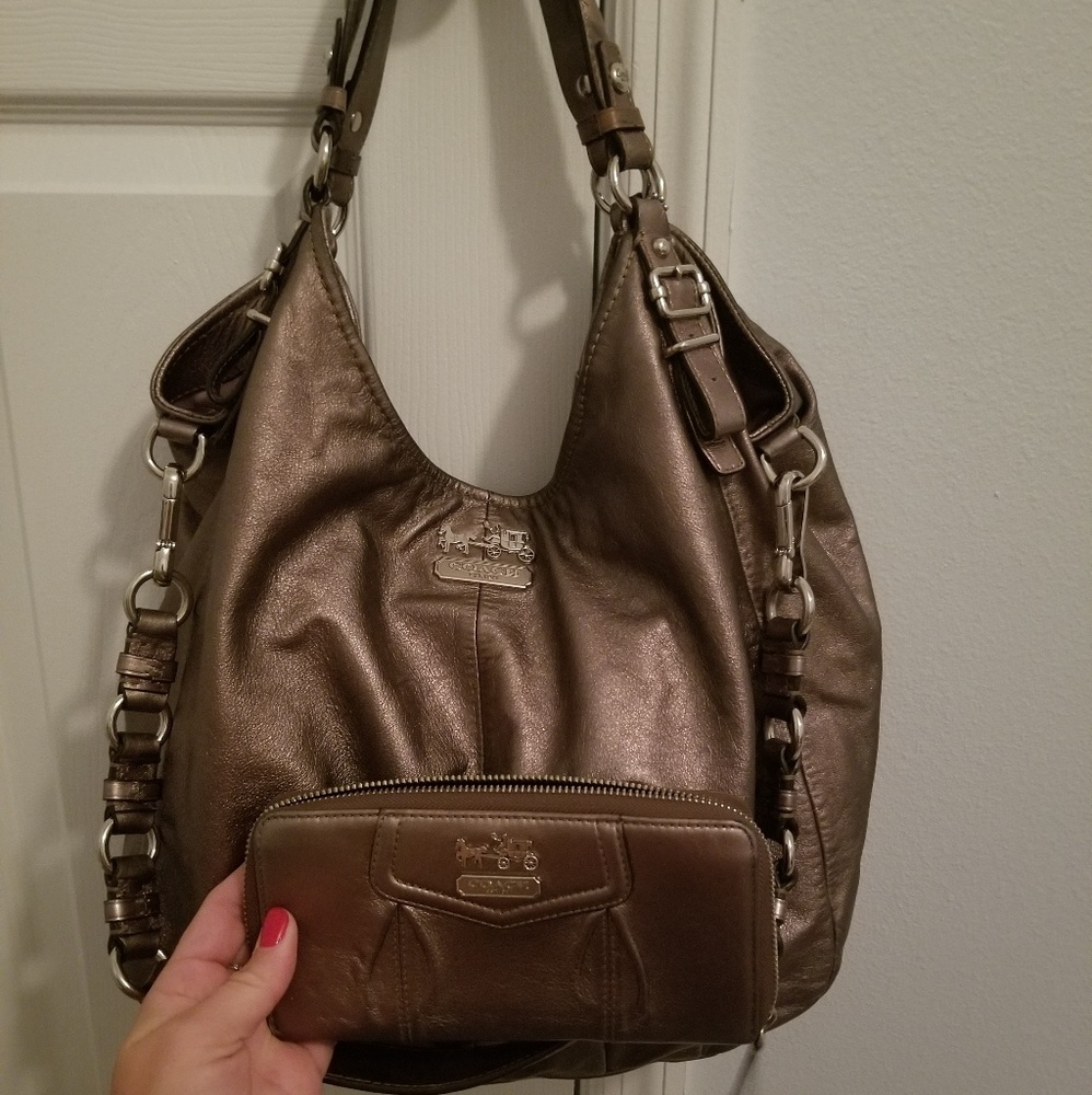 Coach purse and matching wallet